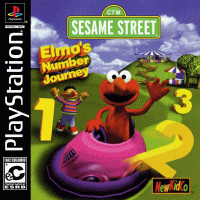 Sesame Street Elmo's Number Journey PAL Playstation  box art